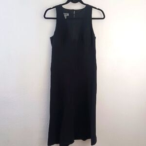 Moschino sleeveless black mesh front dress size 6
